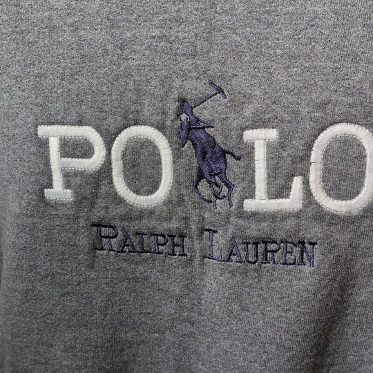 Vintage 90s Polo Ralph Lauren Polo Signature Embroidered Sweatshirt - Large