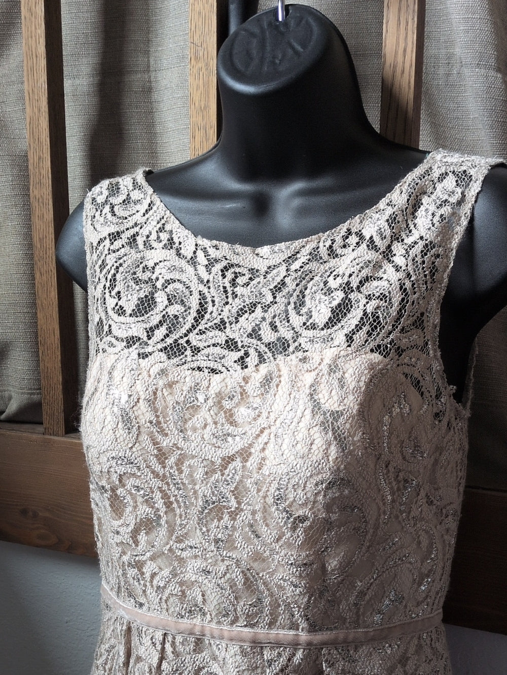 Jenny Yoo BHLDN Harlow metallic lace dress Size 2
