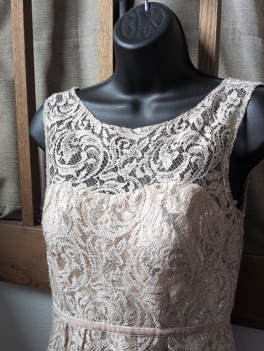 Jenny Yoo BHLDN Harlow metallic lace dress Size 2