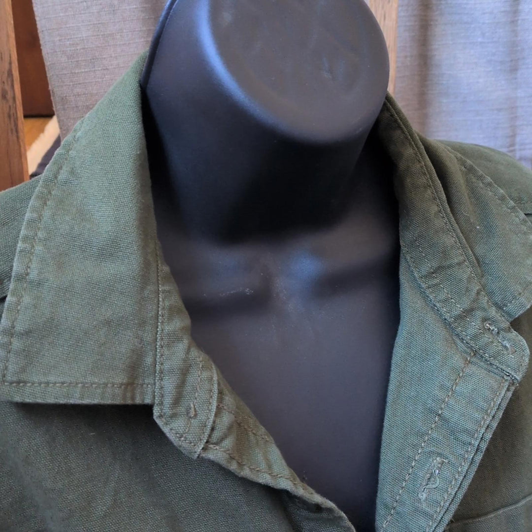 Topo Designs Womens Dirt Shirt Long Sleeve In Dark Olive - Medium