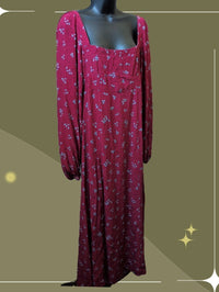 Free People Iris Long Sleeve Midi Dress size m