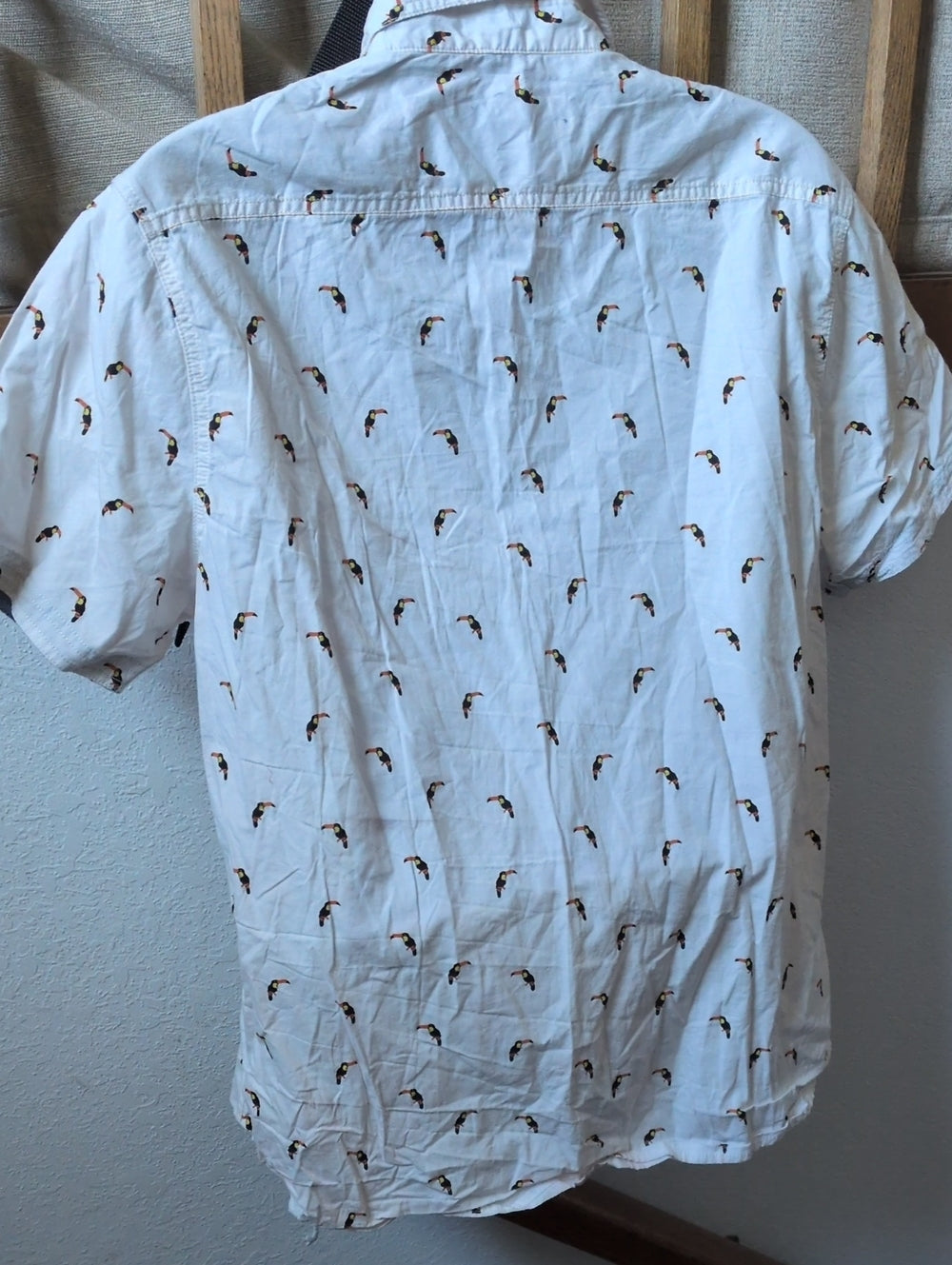 Men's Lee Toucan Short Sleeve Button Down Tee XL