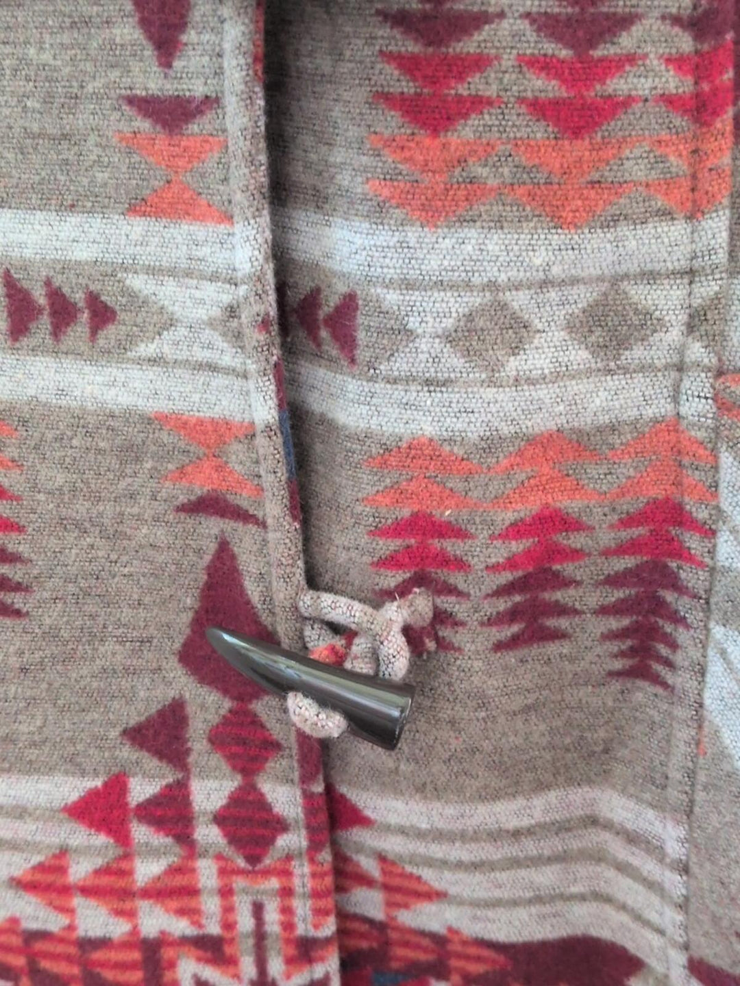 Powder River Outfitters ladies' Aztec print long wool Blend coat - Medium
