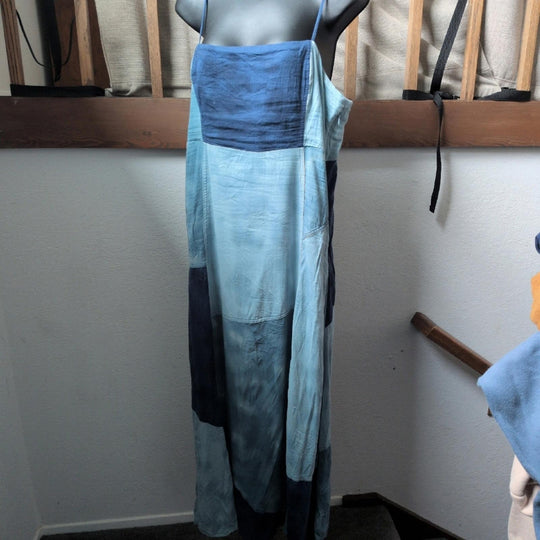 Gap Patchwork Denim Maxi Dress - Medium