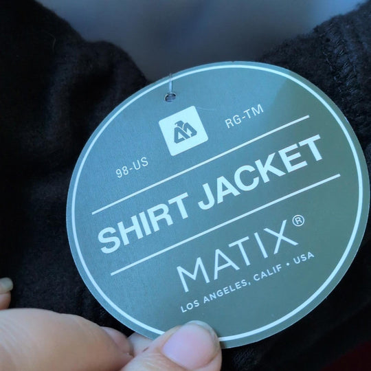 Mens Matix Plaid Sherpa Lined Shirt Jacket
