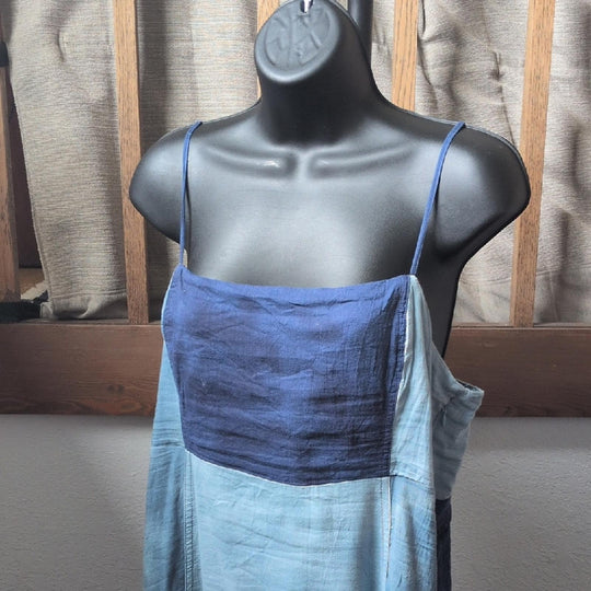 Gap Patchwork Denim Maxi Dress - Medium