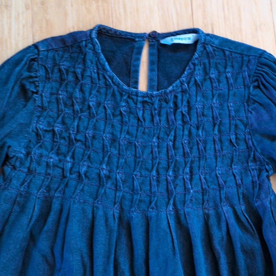 Mayoral Denim Long Sleeve Dress - Girls 6