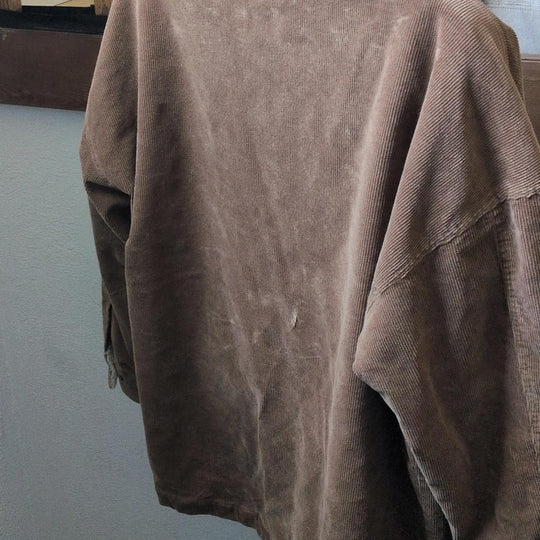 Faherty Doug Good Corduroy Oversized Feather Jacket