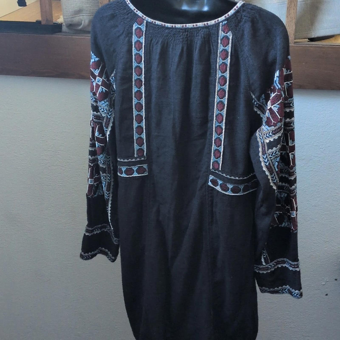 Free People All My Life Embroidered Mini Dress - Small