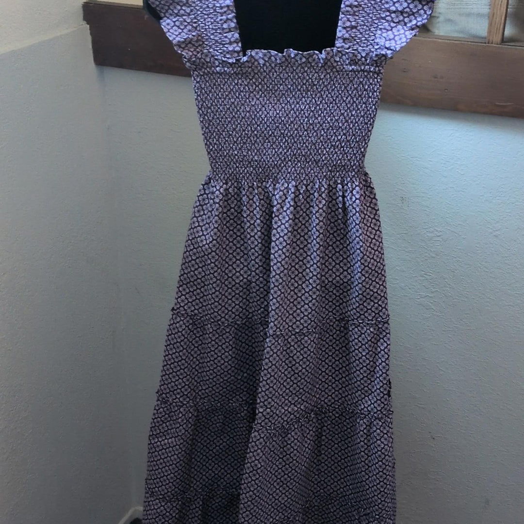 Hill House Home Plum Jacquard Ellie Nap Dress - Extra Extra Small