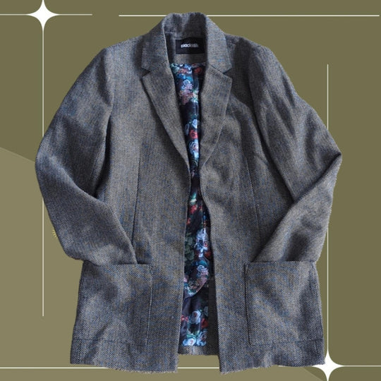 Blackmilk floral herringbone blazer US 4/ AUS 8