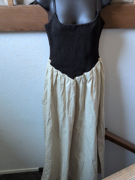 Dissh Milano Black/Stone Midi Dress Size Us 6