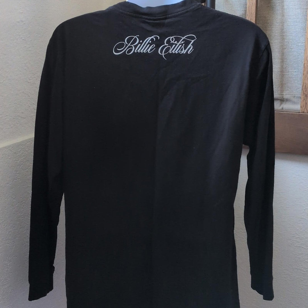 Billie Eilish Happier Than Ever Long Sleeve Black Tour Tee - Large