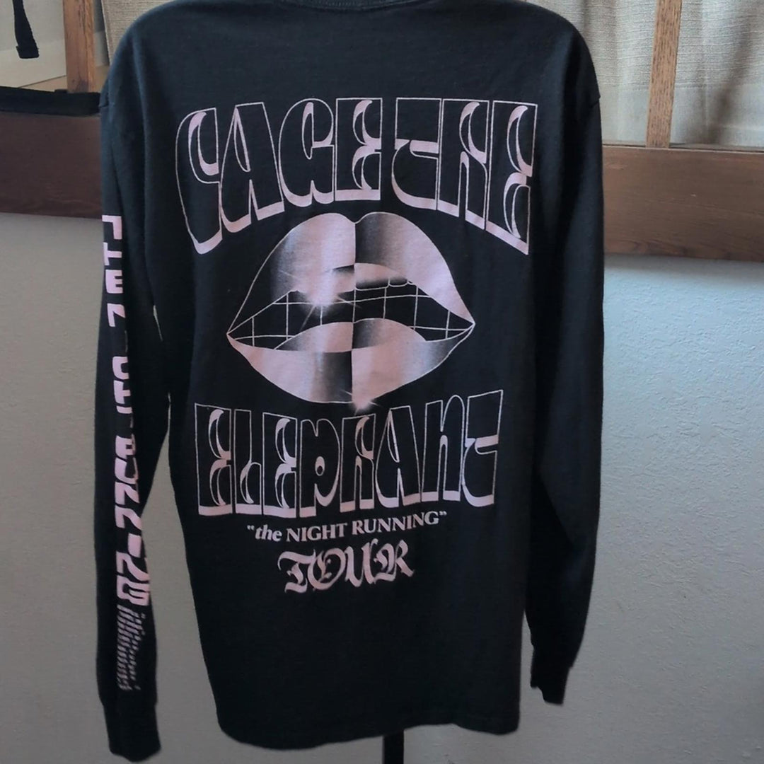 Cage The Elephant Night Running Tour Long Sleeve Tee - Medium