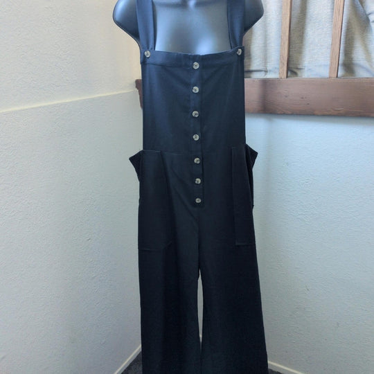 Good Luck Gem Nordstroms Button Overall In Navy - XL