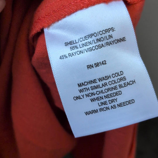 Gal Meets Glam Zinnea Dress In Orange Linen -  US 8
