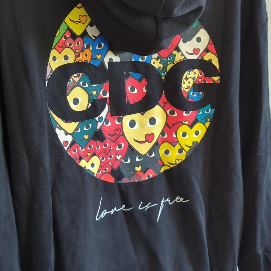 Comme des Garcons play love is free hoodie - Medium