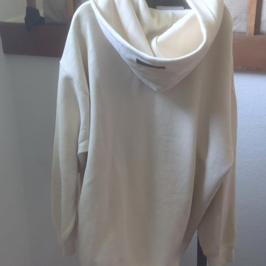 Fear Of God Essentials Relaxed Fit Hoodie In Egg