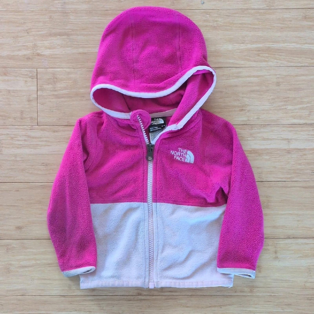 \North Face Baby Pink Fleece Zip Jacket - 6-12 Months
