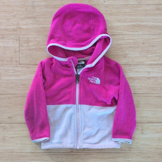 \North Face Baby Pink Fleece Zip Jacket - 6-12 Months