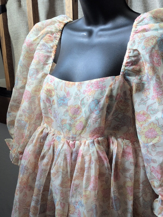 Selkie French Puff Dress In Hans Christian Andersen - Medium