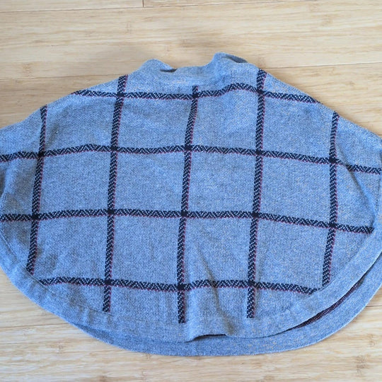 Hope And Henry Plaid Poncho Cape