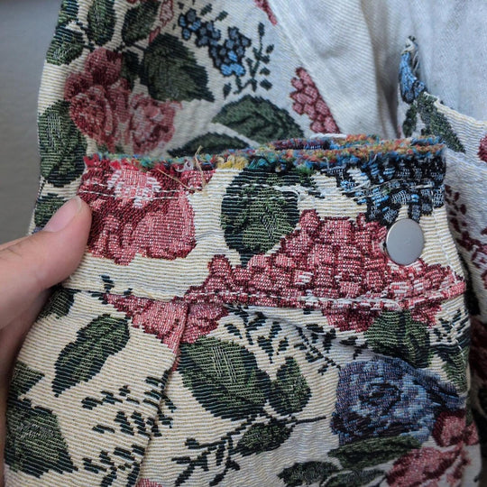 Pol Quilted Floral Oversized Shirt Jacket