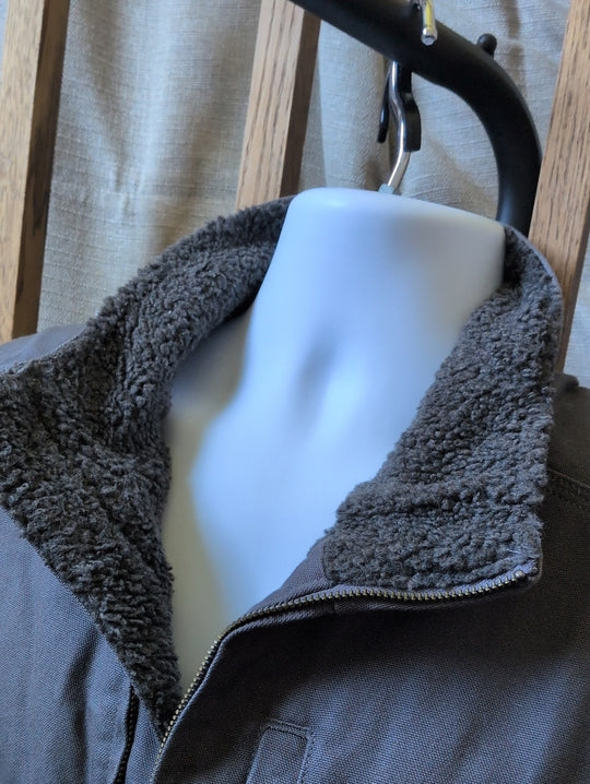 Sherpa Lined Carhartt Vest In Gravel Gray  - Medium