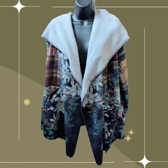 Johnny Was Ono Sherpa sweater Jacket - Medium