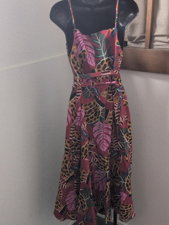Farm Brazil Rare Banana Midi Wrap Dress - Large