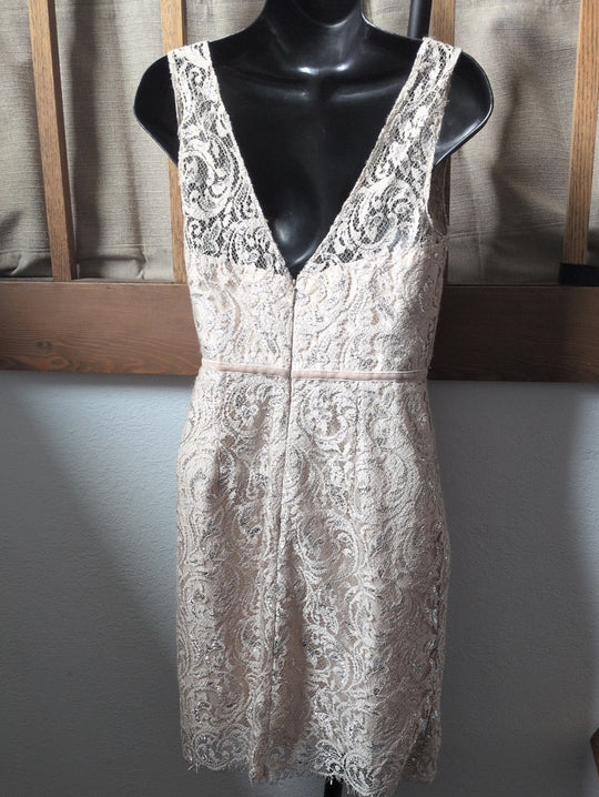 Jenny Yoo BHLDN Harlow metallic lace dress Size 2