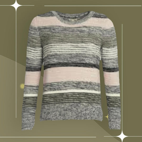 Barbour Navy Stripe Little Hampton Sweater - US 14