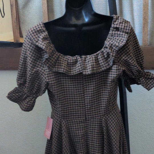 Ivy City Co Maple Plaid Dress - US 2