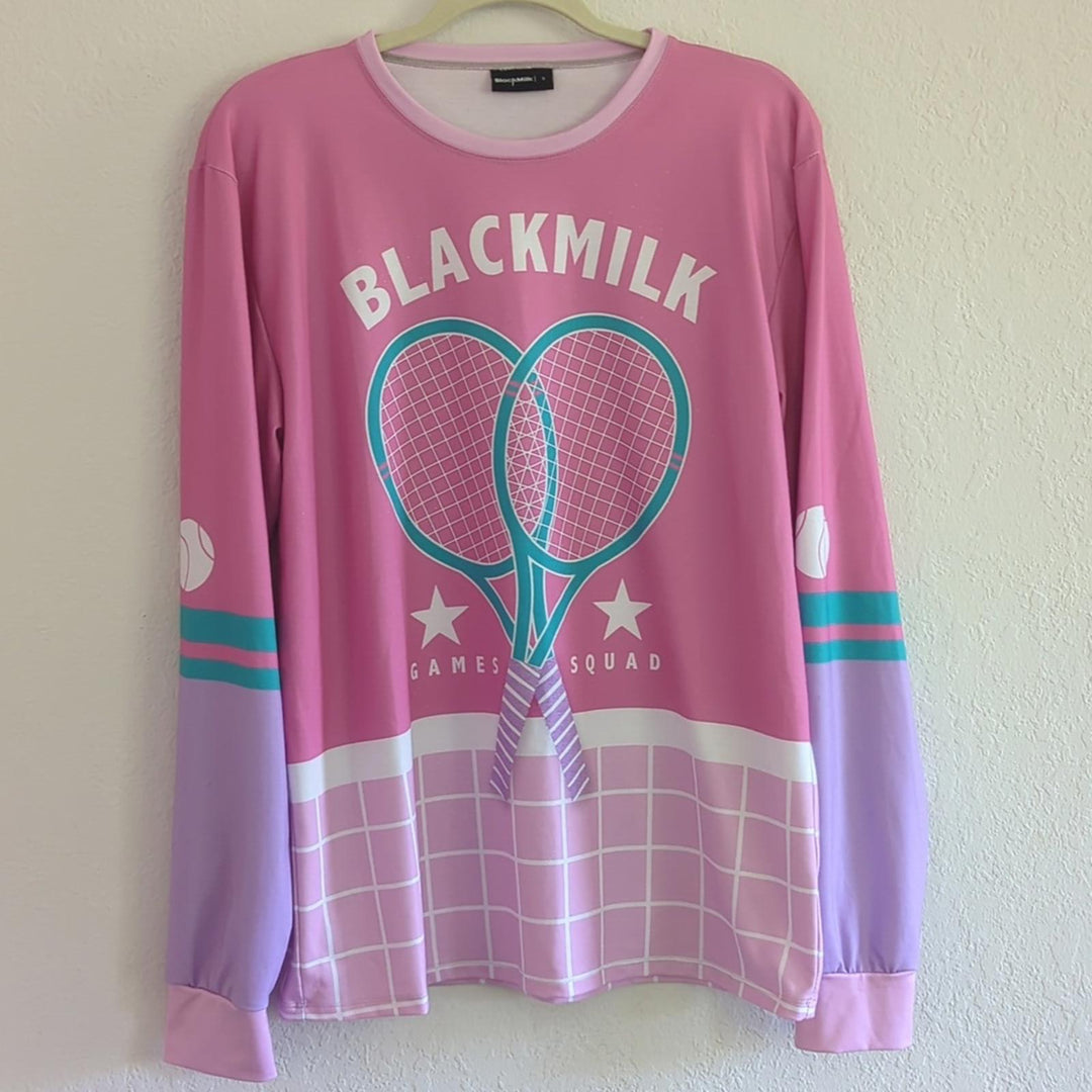 Limited Blackmilk squad goals tennis long sleeve