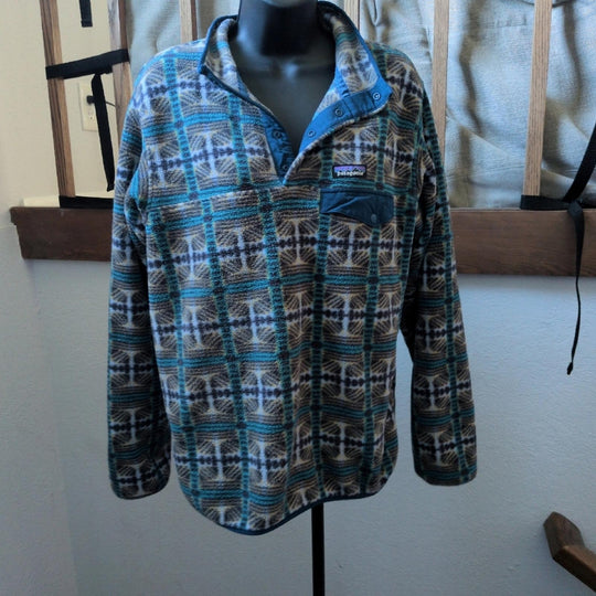 Patagonia Synchilla Sweater In Snow Beam Pale Periwinkle - Medium