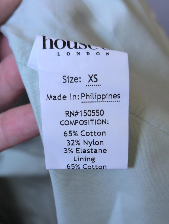 House of CB 'Sabrina' corset fit and flare dress in Light Jade Floral Size XS