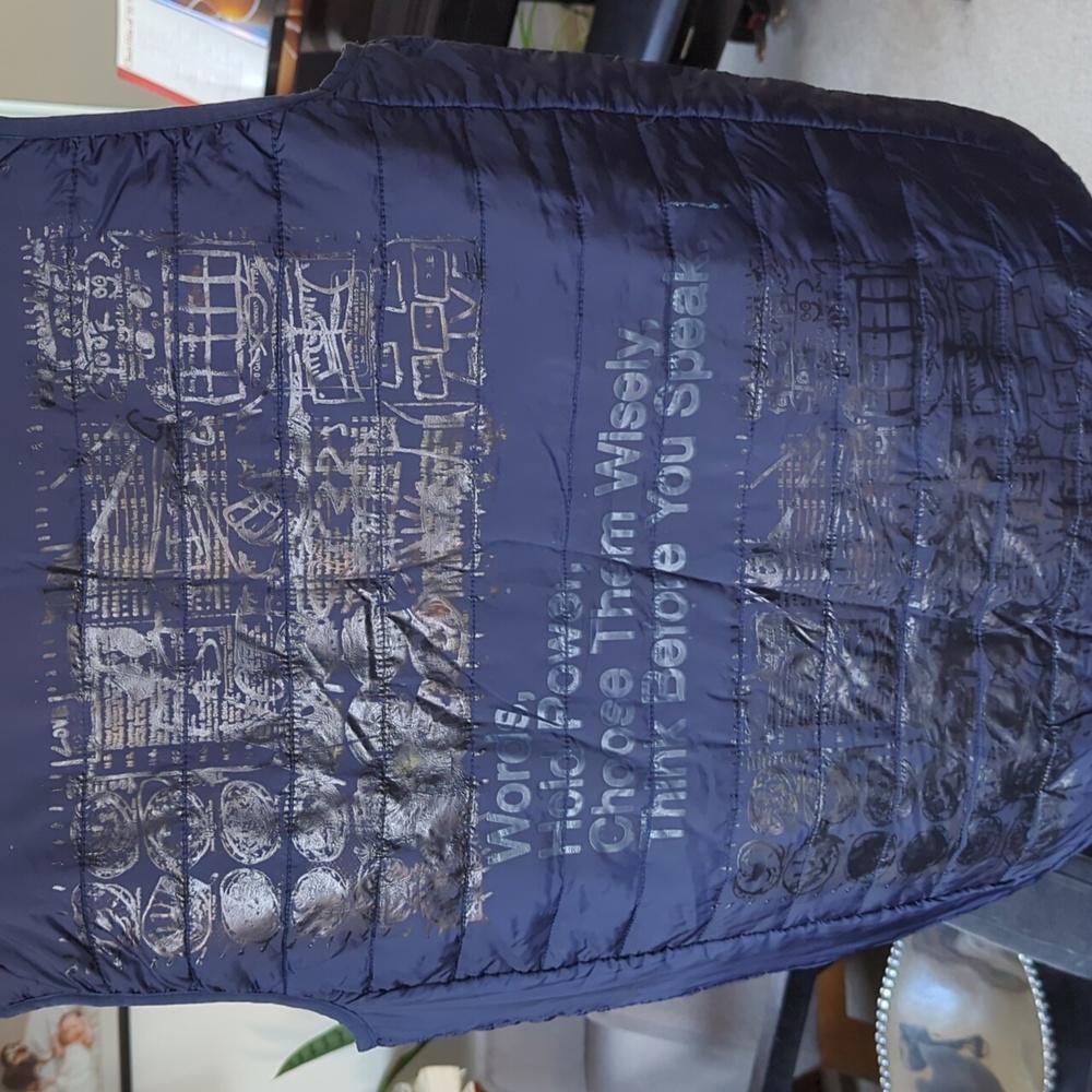 One of a kind! snow milk reworked vest