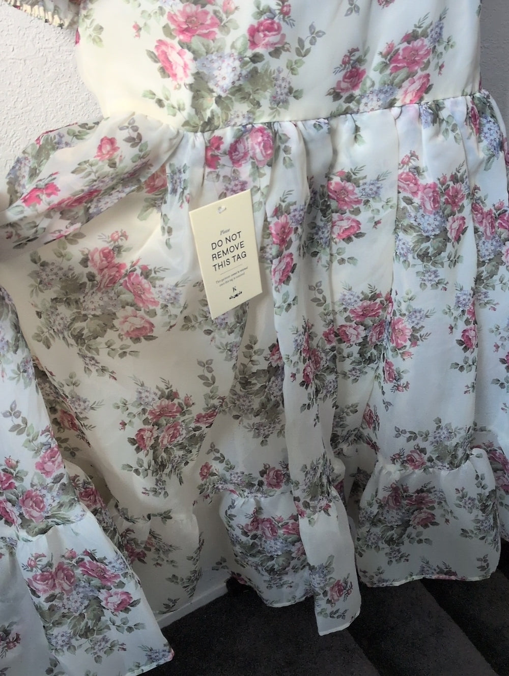 Jessakae Lydia Creme Floral Dress - XXL
