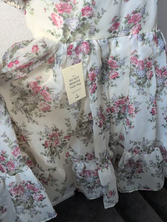 Jessakae Lydia Creme Floral Dress - XXL