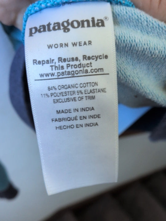 Light blue Patagonia P-6 Label Midweight Crew Sweatshirt  size m