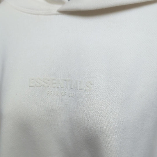 Fear Of God Essentials Relaxed Fit Hoodie In Egg