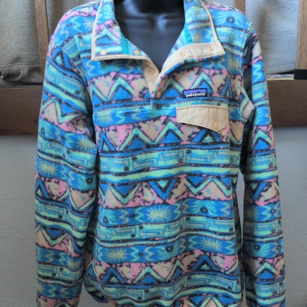 Patagonia Synchilla In Pastel South Fork Lodge - Medium