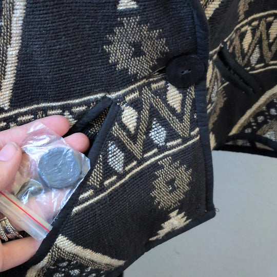 Vintage 90s New Identity Kilim Style Jacket  - Large
