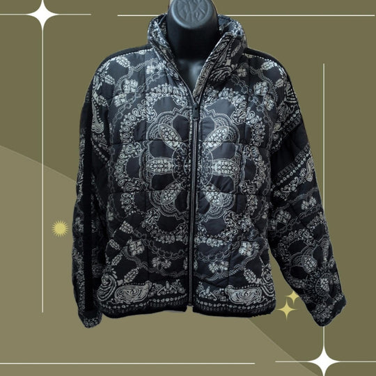 FP Movement Women's Pippa Packable Puffer Jacket in a bandana print -  XS