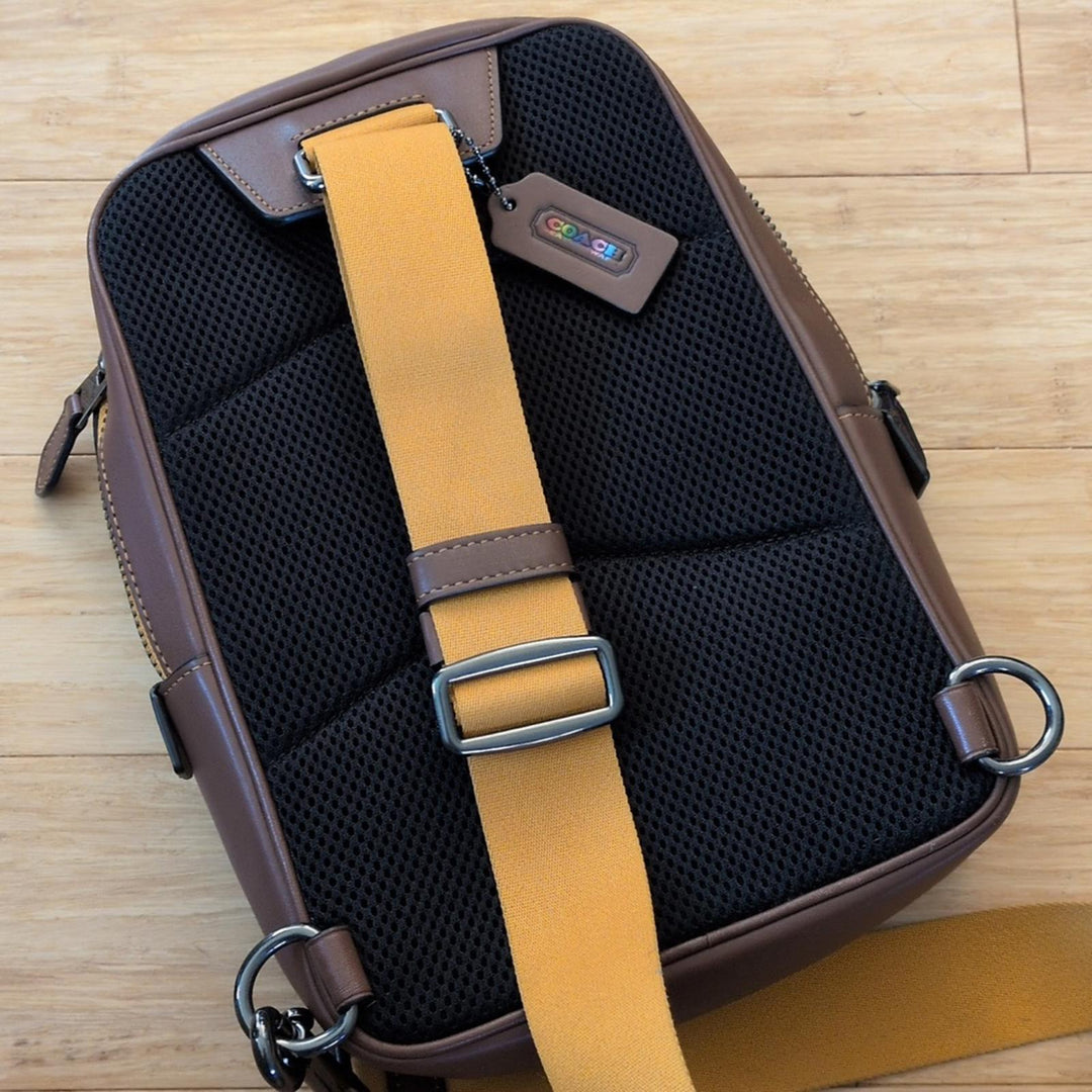 Coach Limited Edition Rainbow Track Pack Crossbody Bag