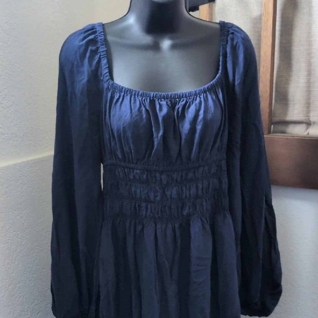 Hill house Home Jasmine Nap Dress In Navy Blue - Medium