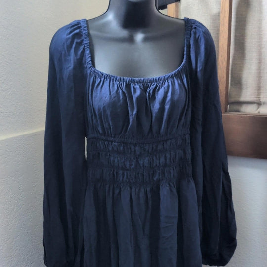 Hill house Home Jasmine Nap Dress In Navy Blue - Medium