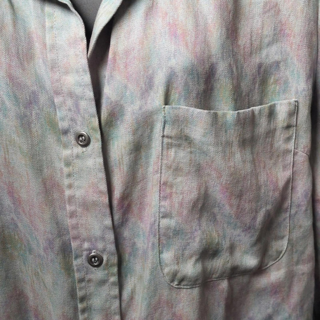 Billy T Colorburst Button Down Linen Shirt - Medium