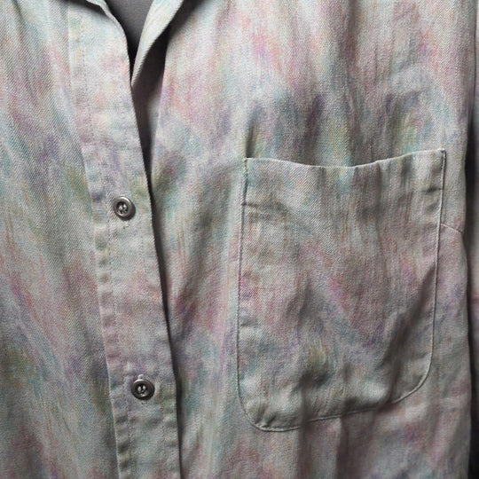 Billy T Colorburst Button Down Linen Shirt - Medium