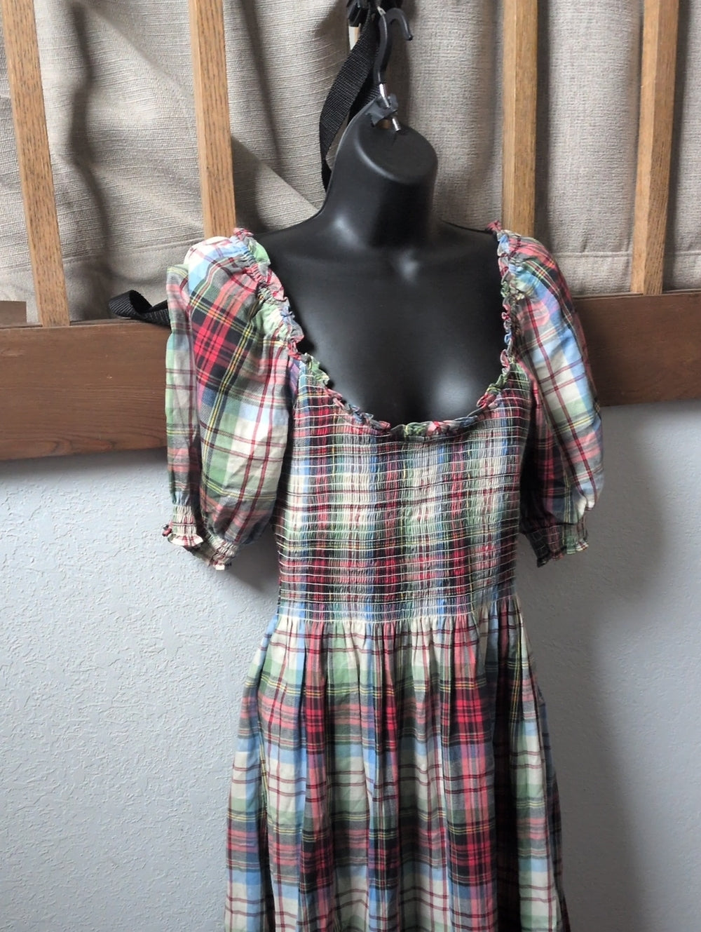 The Louisa Nap Dress in Tartan Plaid by  Hill House Home size m